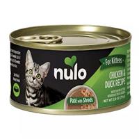 Nulo Kittens Grain Free Chicken and Duck Pate with Shreds 2.8oz I032228