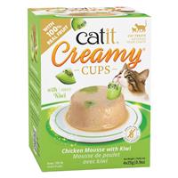 Catit Creamy Cups Chicken Mousse with Kiwi 4pk I032245