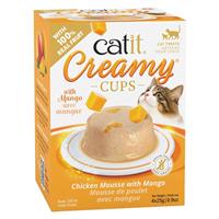 Catit Creamy Cups Chicken Mousse with Mango 4pk I032246