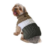 Fashion Pet Colorblock Cable Sweater