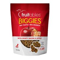 Fruitables Biggies Bacon and Apple Dog Treats 16oz I032314