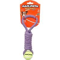 Mammoth Flossy Chews Premium EXTRA Twister Pull Tugs with Tennis Balls