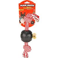 Mammoth TireBiter Ball with Treat Station &amp; EXTRA 2 Knot Rope Bone 12 in