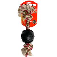 Mammoth TireBiter Ball with 2 Knot Rope Bone 12 in