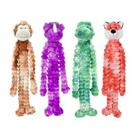 Multipet Crimpy Cuddlerz Assorted Animals Dog Toy I032812