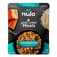 Nulo Gently-Cooked Meals Salmon &amp; Brown Rice Recipe Adult Dog Food 9 oz. I032831