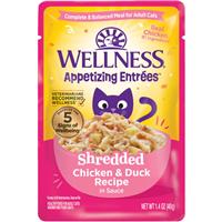 Wellness Appetizing Entrees Shredded Chicken &amp; Duck Recipe 1.4 oz