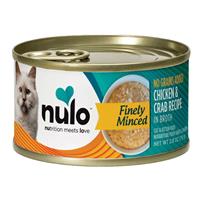Nulo Cat &amp; Kitten Finely Minced Chicken &amp; Crab Recipe 6oz I032976