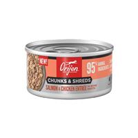 ORIJEN Chunks &amp; Shreds Salmon &amp; Chicken Entree in Bone Broth for Cats 3oz. I032982