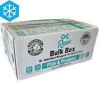 OC Raw Fish &amp; Produce Patties Bulk Box 18 lb