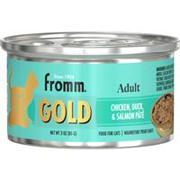 Fromm Gold Adult Chicken, Duck, &amp; Salmon Pate Food for Cats 3 oz. I033534