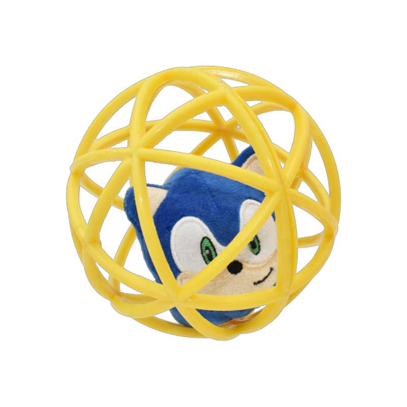 Multipet Sonic the Hedgehog Cage Ball Cat Toy 4&quot; I033577