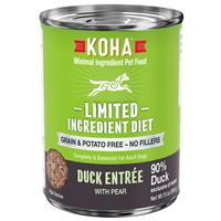 KOHA Limited Ingredient Diet Duck Entree with Pear Dog Food 13 oz. I033644