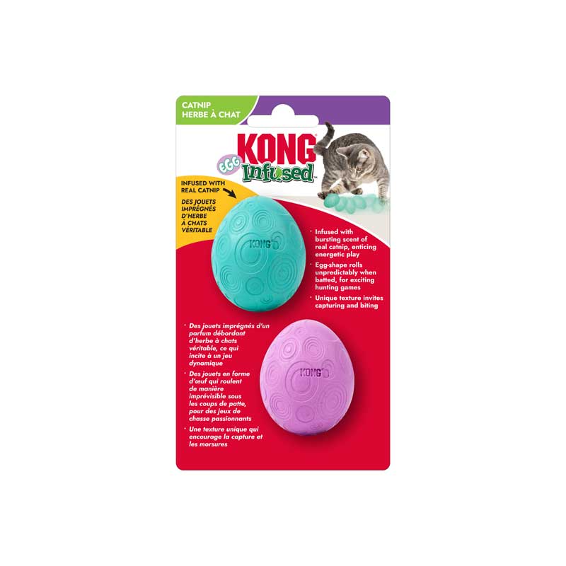 KONG Catnip Infused Egg 2 Pack I033716