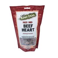 OC Raw Freeze-Dried Beef Hearts Dog Treats 4oz Bag I031198