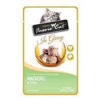 Fussie Cat Premium Pouches Mackerel in Gravy 2.47oz I031317