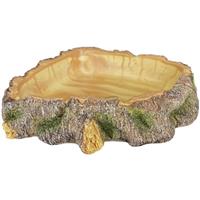 KOMODO POLYRESIN CORNER WOOD BOWL I031888a