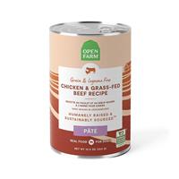 Open Farm Chicken &amp; Grass-Fed Beef Pate Food for Dogs 12.5oz