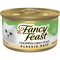 Fancy Feast Classic Paté Chopped Grill Feast Gourmet Cat Food 3oz 79523