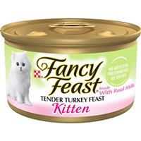 Fancy Feast Kitten Classic Paté Tender Turkey Feast Cat Food 3oz 98909