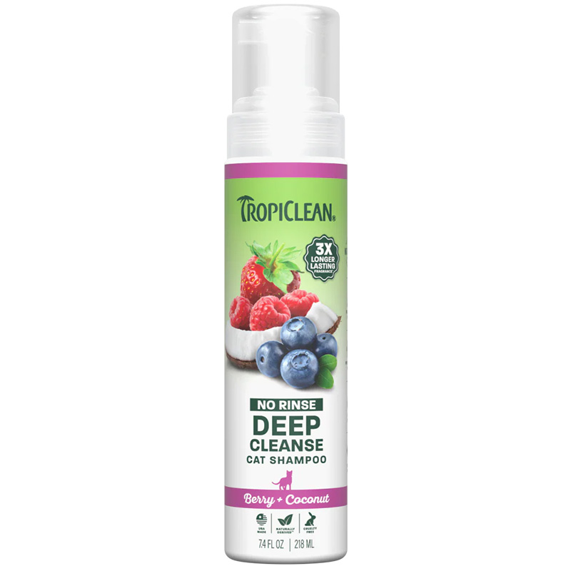 TropiClean Berry &amp; Coconut Waterless Cat Shampoo 7 oz. I020116