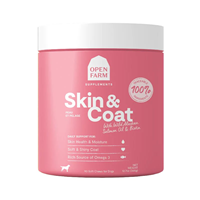 Open Farm Skin & Coat Supplement Chews for Dogs 90 ct