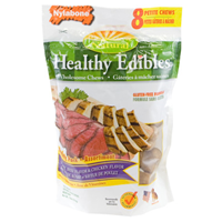Nylabone Healthy Edible Flavored Bones Variety Chicken and Beef 8 Pack 70532