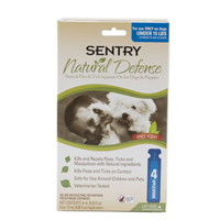 Sentry ® Natural Defense ™ Flea and Tick Control for Dogs Natural Flea and Tick Squeeze On 10221b
