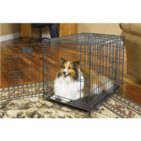MidWest® Triple Door Select Fold and Carry Crate Model 1348td 48" x 30" x 33" \1109
