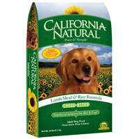 California Natural Lamb Meal & Rice Adult Large Bites Dog Food 111255b