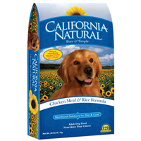 California Natural Chicken Meal & Rice Adult Dog Food 111264b