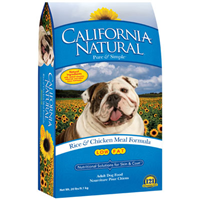 California Natural Low Fat Rice and Chicken Meal Adult Dog Food 111270b