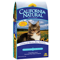 California Natural Chicken & Brown Rice Cat and Kitten Food 111286b