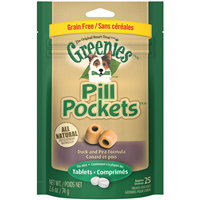 Greenies® Pill Pockets for Dogs Duck and Pea Formula for Tablets 2.6 oz. 17783