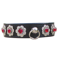 Star-lite Jeweled  Vinyl Dog Collar 2761E