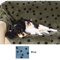 Plush Paw Fleece Blanket Throw 43620b