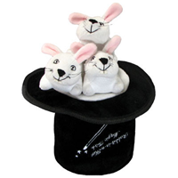 Plush Puppies® Hide-A-Toy Magic Hat With Rabbit 453302