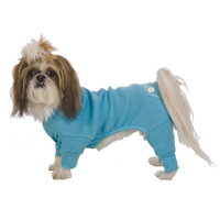 Thermal Long John Pajamas Aqua Blue