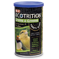 Ecotrition Grains and Greens Variety Blend for Canaries and Finches. Bird food  8 oz. 75533