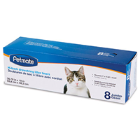 Petmate Hi Back Drawstring Litter Liners Jumbo 8 count 7805
