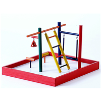 Wood Tabletop Parakeet Playpen 8039