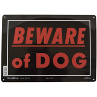 Beware of Dog Sign Aluminum 10 in. x 14 in. 848665