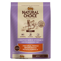 Nutro® Natural Choice® Sensitive Skin & Stomach Adult Fish Meal, Whole Brown Rice & Potato Formula 92863B