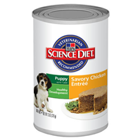 Hills ® Science Diet ® Savory Chicken Entree  Puppy Healthy Development Food 13 oz. 992304