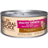 Nutro® Natural Choice®  Healthy Growth Kitten Beef & Chicken Formula 3 oz. 992839