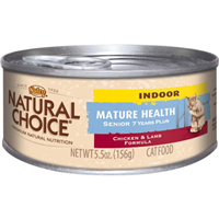 Nutro® Natural Choice®  Indoor Mature Health Senior Cat Chicken & Lamb Cat Food 5.5 oz. 999998