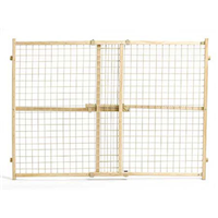 MidWest® Wood/Wire Mesh Pressure Pet Gates 14984b