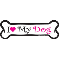 Dog Bone Magnet in Pink Dog 29070