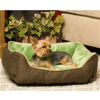 K&H™ Self-Warming Lounge Sleeper Mocha/Green 75461