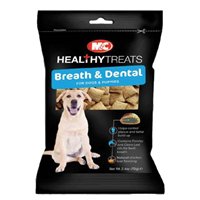 Mark & Chappell Breath and Dental Care Treats for Dogs and Puppies 2.4oz. 7562